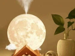 Lampara Humidificador de esencia Diseño Luna 3D AIR-03