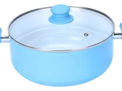 Cacerola 26cm Antiadherente Tapa Vidrio Carol Soft 4726