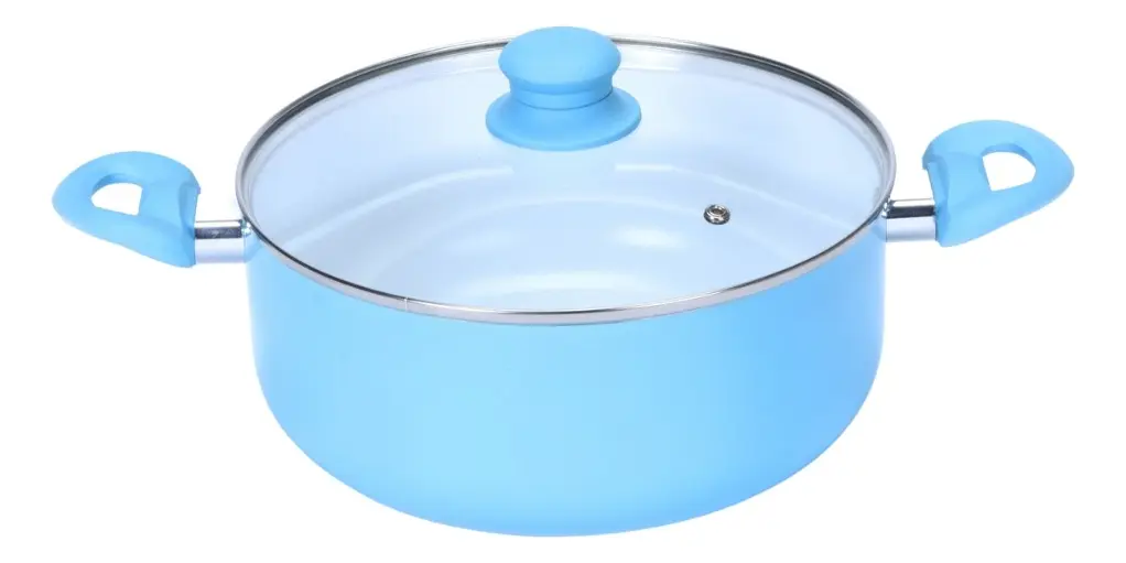 Cacerola 26cm Antiadherente Tapa Vidrio Carol Soft 4726