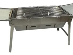 Parrilla Plegable Portatil Manija Asado Camping Pesca Bolso