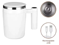 Taza Mezcladora Batidora Magnetica Automatica Con Usb LUO LU-4329 420ml