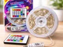 Guirnalda Usb 5 Metros Audioritmica Tira Led App + Control RGB5M