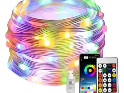 Guirnalda Usb 5 Metros Audioritmica Tira Led App + Control RGB5M