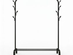 Perchero Exhibidor De Ropa Metálico 150x96x45cm RACK-106