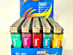 Encendedor Ibek Varios Colores Pack 50 Unidades EC-001