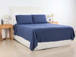 Juego de Sabanas Cotton Touch Lisas Blanco Paris S3010 Queen 400H
