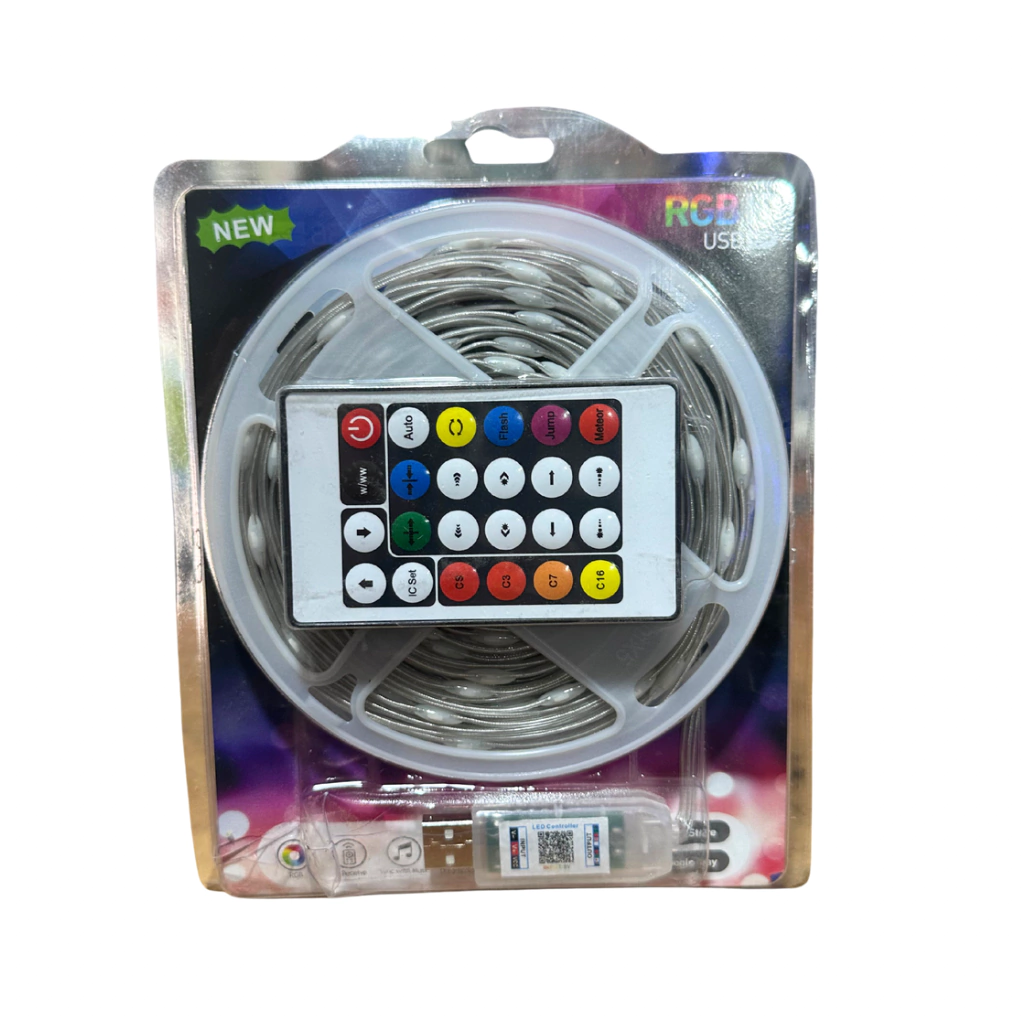 Guirnalda Usb 5 Metros Audioritmica Tira Led App + Control RGB5M - Imagen 2