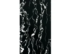 Vinilo Placa Autoadhesiva Simil Marmol 30x60cm Negro Veteado