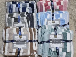 Set x3 Toallas Santel Towel Classic Microfibra