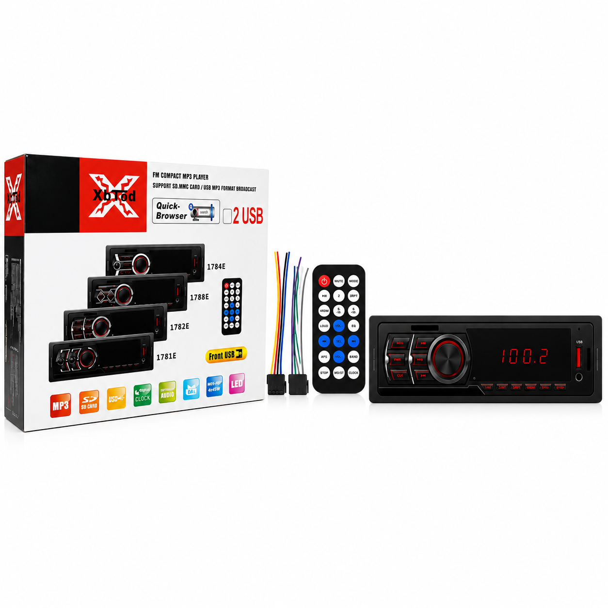 Estereo Fijo Para Auto XbTqd 1786E HT-501