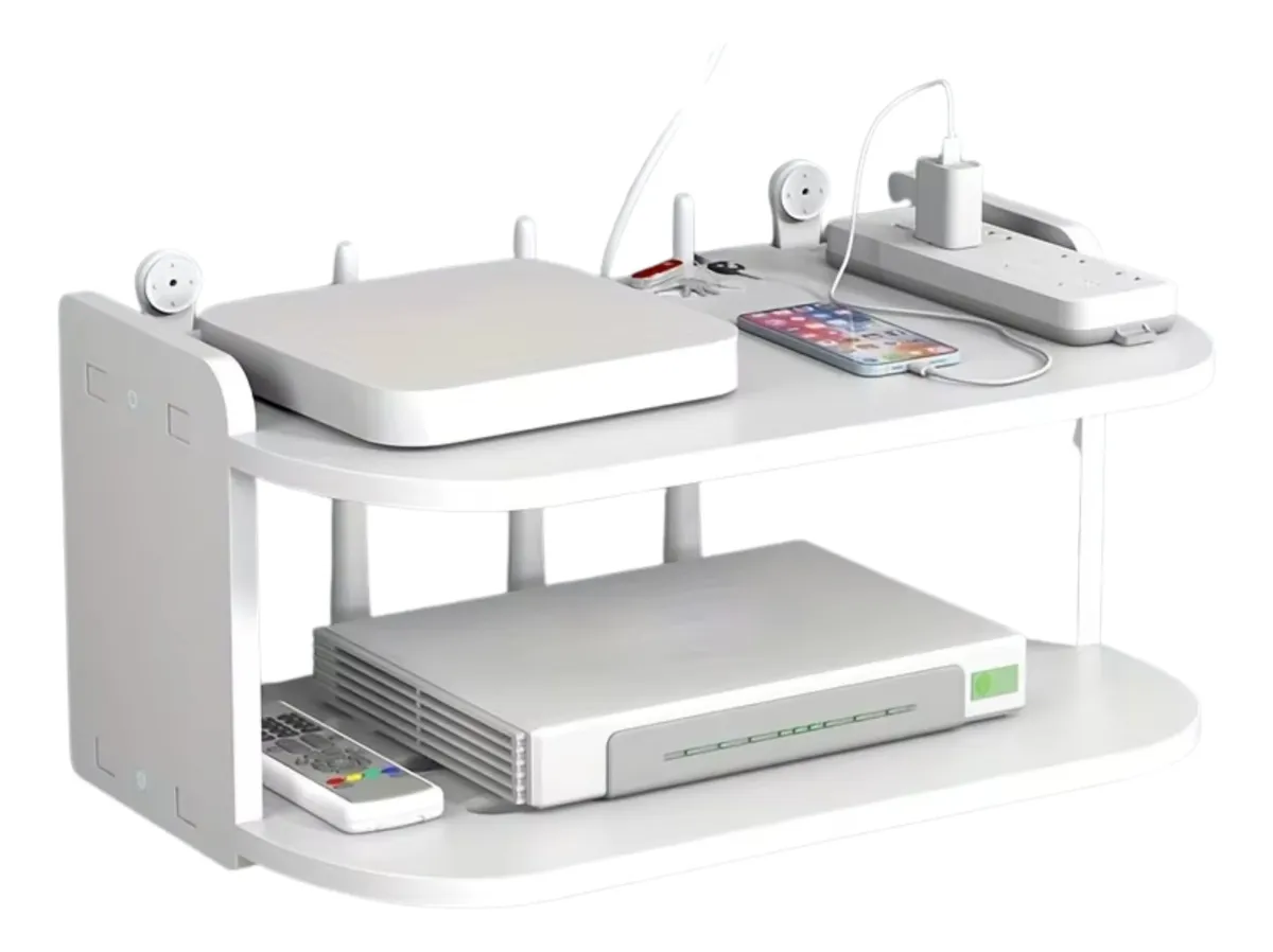 Estante Flotante Repisa 2 Pisos Router Decodificador DL2326 - Image 5