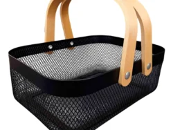 Canasto Organizador Rectangular Plastico C/ Manijas 24x33.5x13