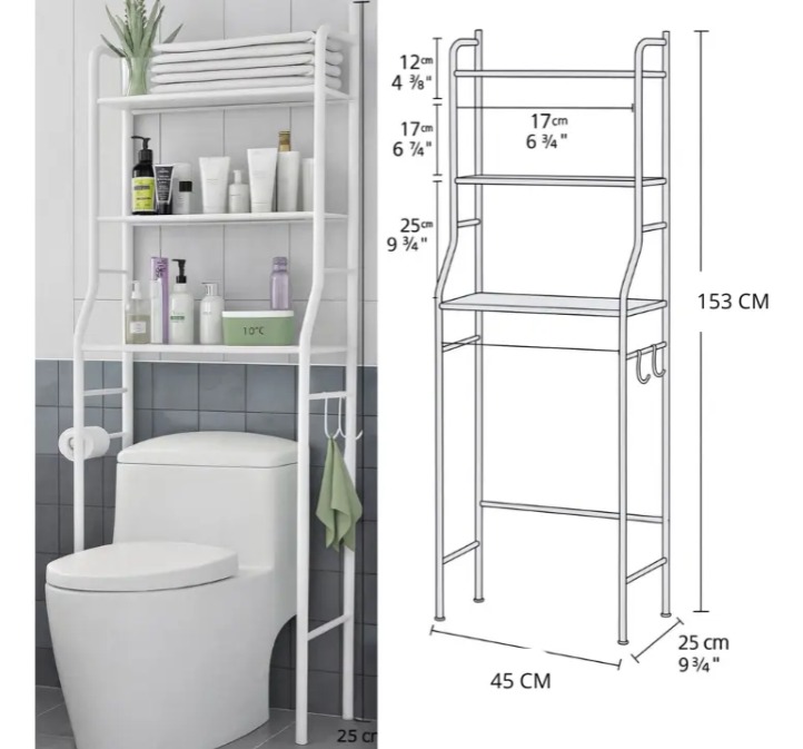 Estante Organizador para Baño 153cm x 25cm x 45cm 8813 2304 - Image 3