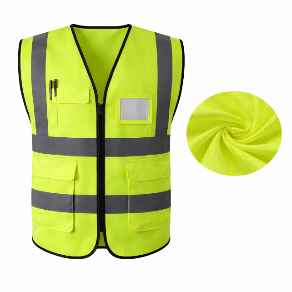 Chaleco Reflectivo De Trabajo Con Bolsillo Y Porta Identificación DL2154