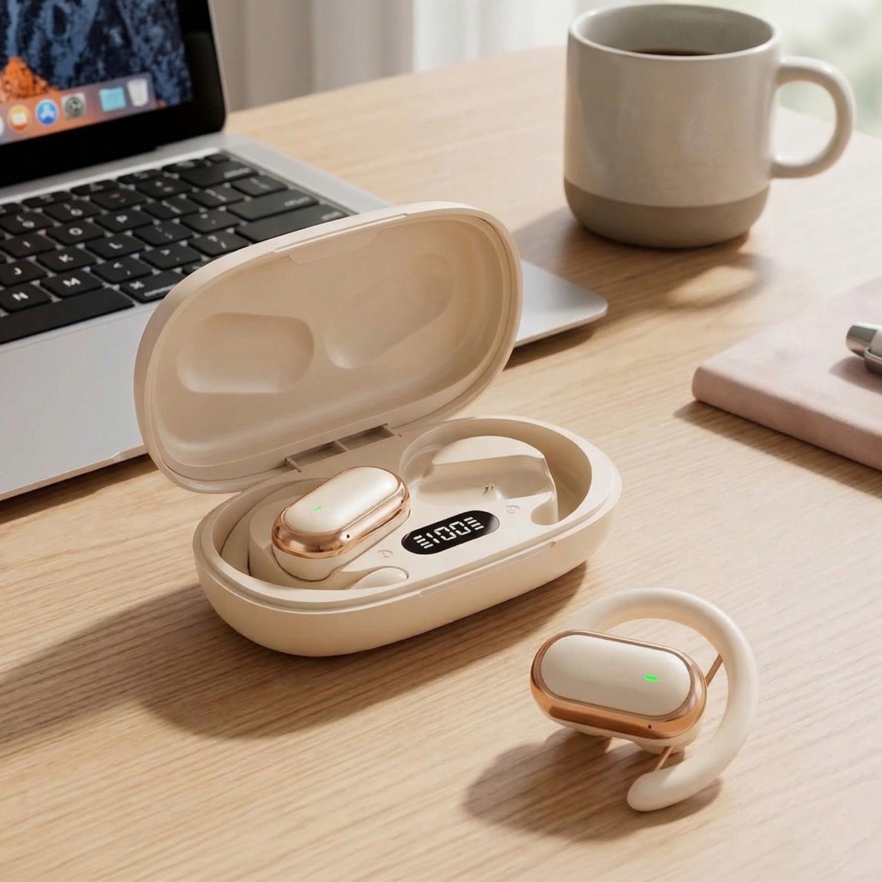 Auricular Tws Bluetooth Inalambrico Suono AYV0514BEI - Image 2