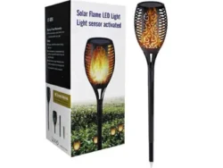 Linterna solar LED con efecto de llama para exteriores KM-2003/SOL-02