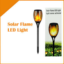 Linterna solar LED con efecto de llama para exteriores KM-2003/SOL-02 - Image 2