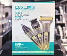 Cortadora De Pelo Daling 3 en 1 DL-9247 Grooming Kit