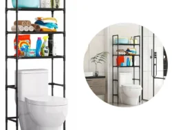 Estante Organizador para Lavadora Baño 3 Niveles 155x47x25cm TM0017
