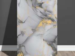 ROLLO VINILO BLANCO LINEA ORO DORADAS BR036 1.2MT X 3.0MT