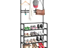 Organizador Perchero Zapatero Multifuncion 4 Estantes CD29312/CD29311 60x28x154cm