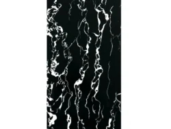 Vinilo Placa Simil Marmol 30x60cm Negro Veteado JLL-032