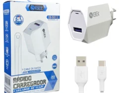 Cargador Ibek 5.1A IB-5012 Cargador Rapido Tipo C