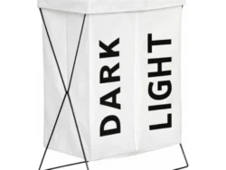 Cesto de Ropa Dark Light Metal 36x28x54cm CD29203