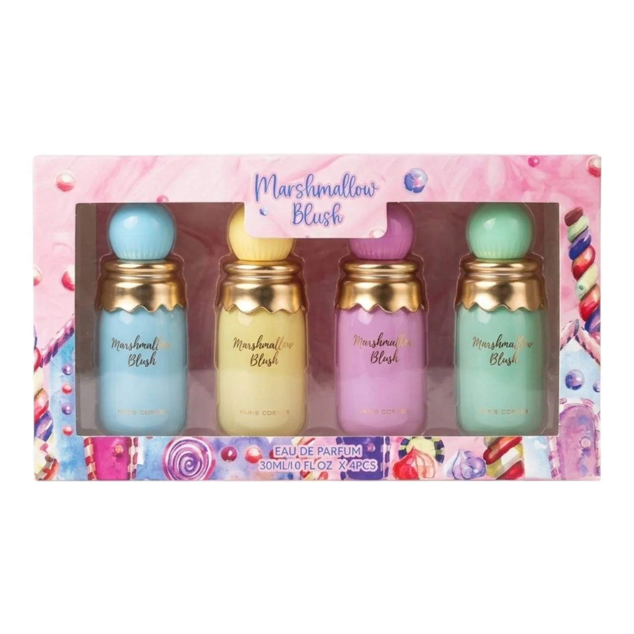 Set x 4 Perfume 30ml Mashmallow Blush Paris Corner 5G