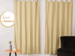 Cortina Ambiente Microfibra Lisa 1.20x2mt C4001
