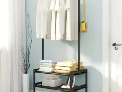 Organizador Ropa Perchero Con Zapatero Rack 55x35x164 CD29335/CD29336