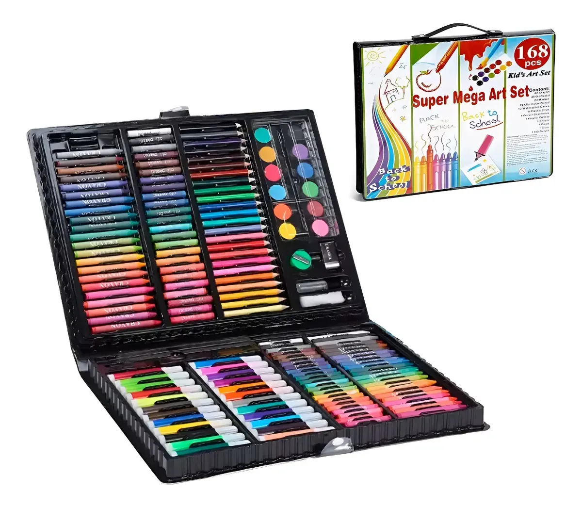 Set de Mega Arte 168 Piezas 168pcs Con Maletin