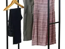 Rack Perchero Organizador Doble Con Ruedas 60x35x150cm CD29329/CD29330