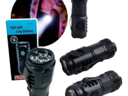 Linterna Tactica Recargable Triple Led Alta Potencia YT-528B CM24042