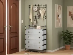 Organizador Zapatero Perchero Con 4 Cajoneras XMJ5605 2353