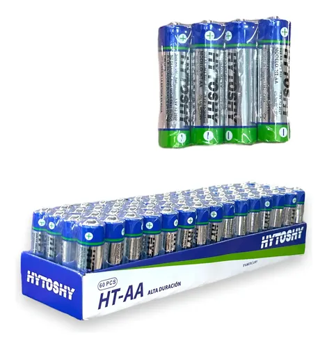 Pack X 60 Pilas Hytoshy Doble AA Alta Duracion HT-AA