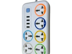 Zapatilla Socket ARKGIACL DD-80757 6 Enchufes 4 USB