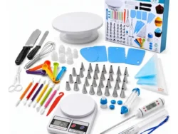 Kit de Reposteria Decorador de Torta 66 Piezas Caja Celeste CDR066 OM