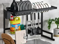 Escurreplatos Seca Plato Para Bacha Organizador 65x52x31.5 Hogar Actual 142454
