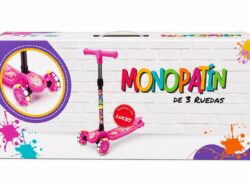 Monopatin Infantil 3 Ruedas Con Luces Plegable 601-AQ OM