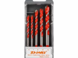 Set 5 Brochas Para Taladro Zhiwei C-ZW001 Caja Gris