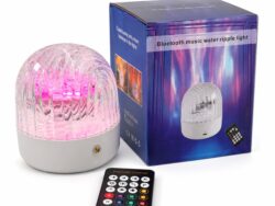 Lampara Proyector RGB 16 Colores Con Control Caja Azul XY-799