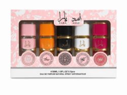 Set x 5 Perfume Yara Mujer 30ml Caja Rosa 5G