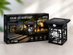Lampara Farol Led Luz Solar Pared Colgante YT-886