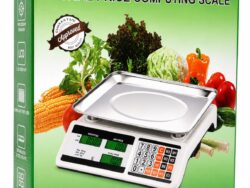 balanza Digital 40 Kg Comercial Lcd caja verde