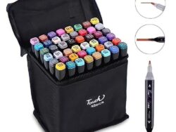 Marcadores Doble Punta Touch 48 Colores Con Estuche CU-CA8