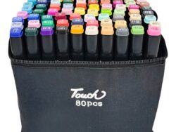 Marcadores Doble Punta Touch 80 Colores Con Estuche OCH-CA0