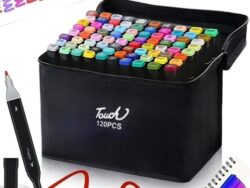Marcadores Doble Punta Touch 120 Colores Con Estuche DOC-CA0