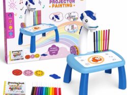 Mesa Infantil Con Proyector Para Pintar 12 Colores PZP-1