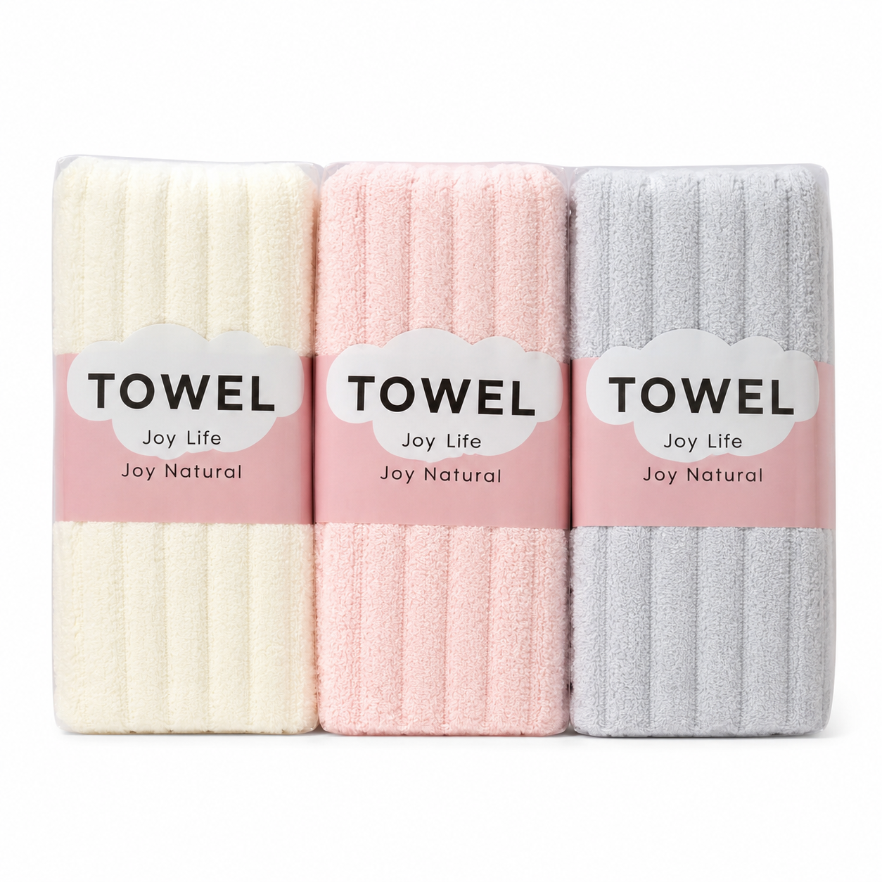 Pack x 3 Toallas Towel Joy Life KC1423